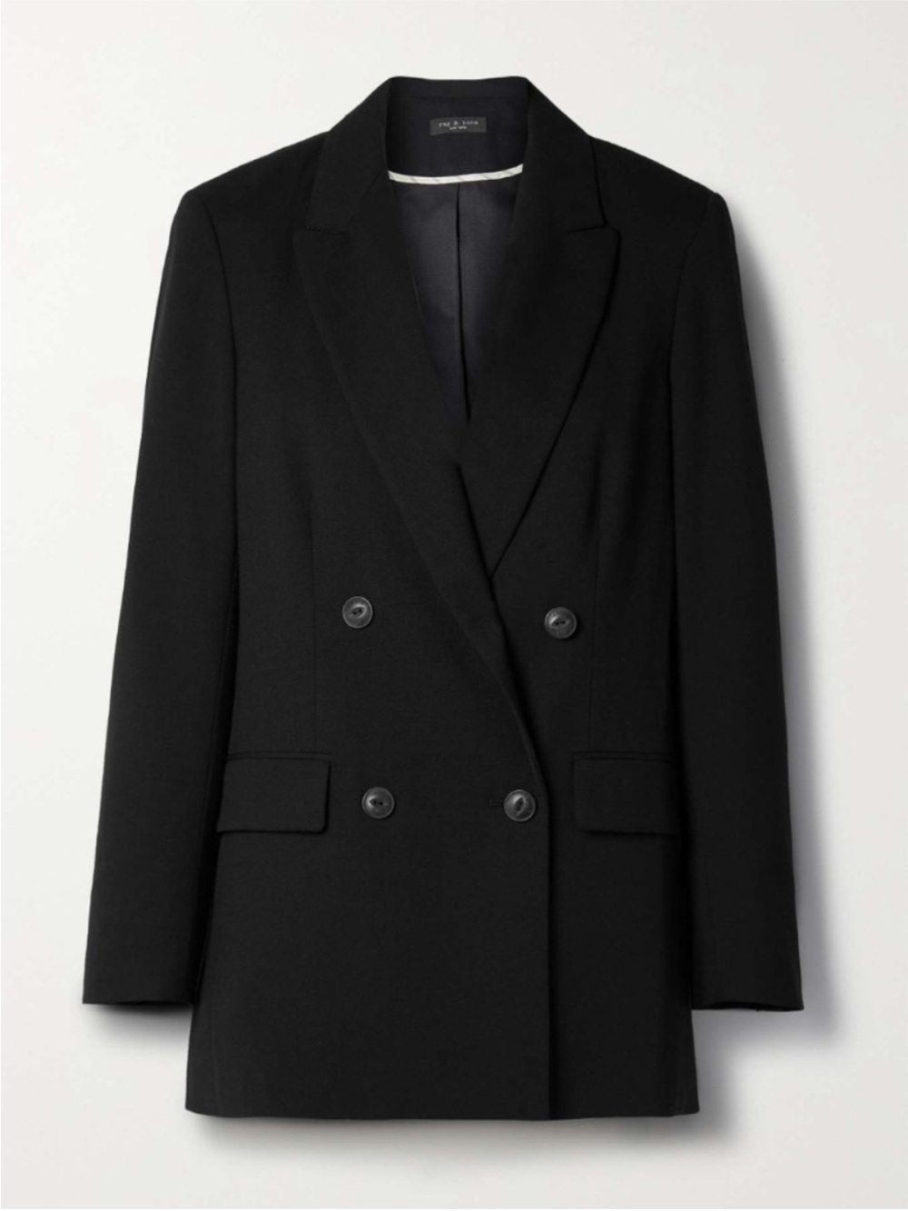 NEW Rag & Bone Icons Andie Twill Blazer Black 2